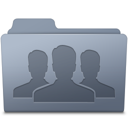 Group Folder Graphite Icon 256x256 png